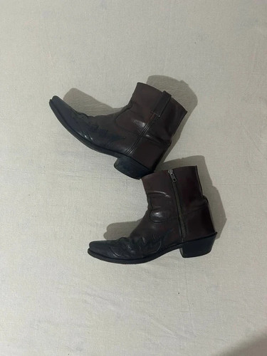 Leather cowboy boots western - leather,