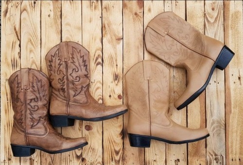 Neue cowboy stiefel - echt, leder